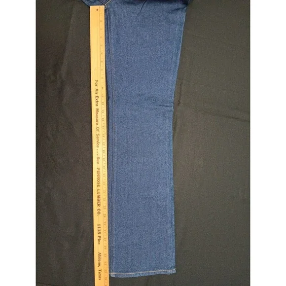 Lands End Women's Dark Wash Bootcut Denim Jeans Blue Mid Rise Size 12 Tall NEW - Picture 6 of 14